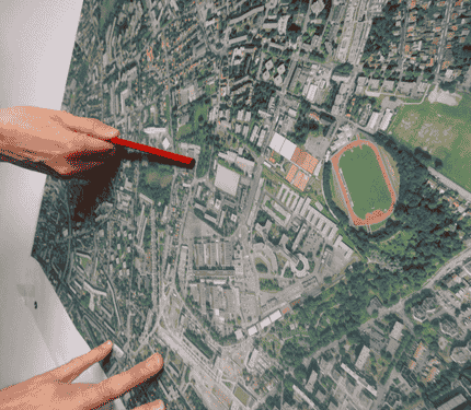 choix emplacement sur carte de la ville de Bagneux